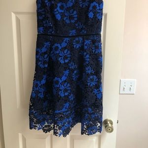 Blue Lace Dress by T Tahari